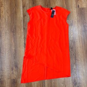 Worthington Asymmetrical Slip dress Brand new Cyber orange size medium women’s